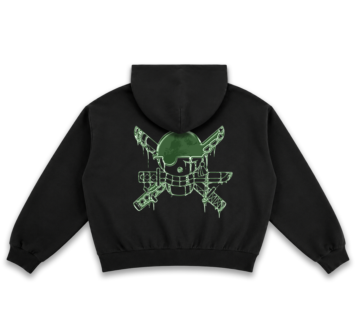 HOODIE SANTORYU BOXY FIT - S / Black